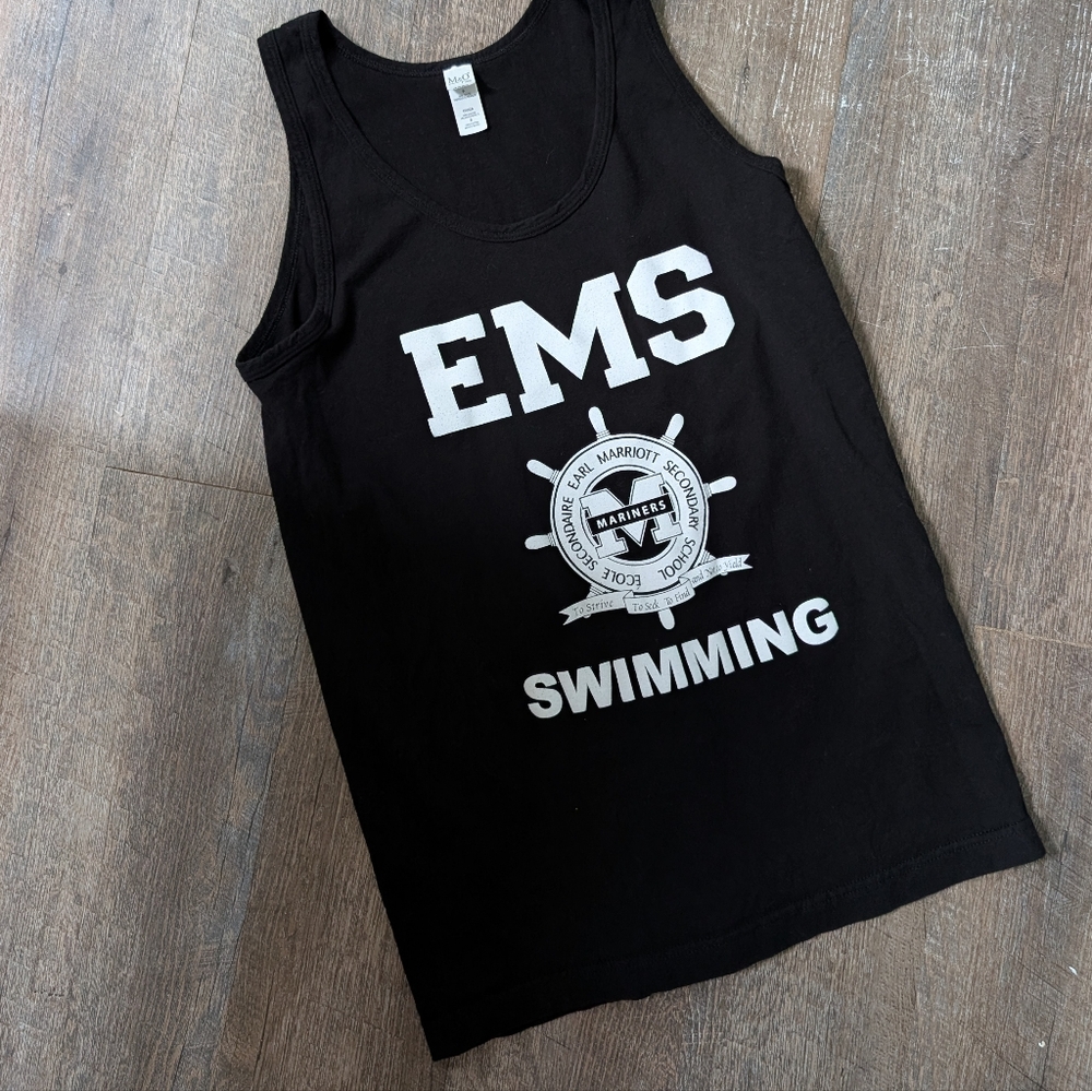 Retro Style Swimming Tank Top, Canadian Swim Team Shirt